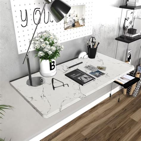 QARA 24X31 inches Wooden Wall Mounted Folding Study Table| Wall Mount ...