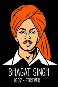 Bhagat Singh Matte Finish Poster Paper Print - Animation & Cartoons ...