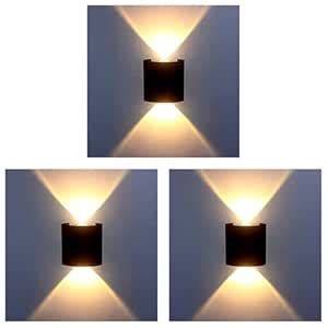 PIXORA Metal 2 Watts 2 Ray Oval Warm White Color Up Down Led Outdoor ...