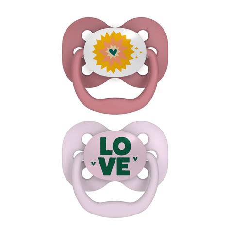 Dr. Brown’s™ Advantage™ Pacifiers, Lavender Love and Glow in the Dark ...