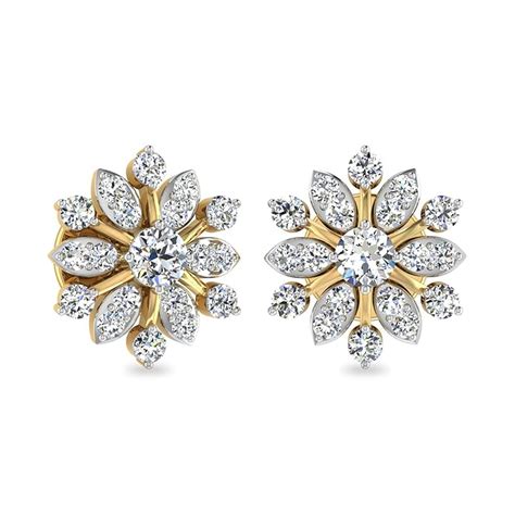 PC Jeweller The Bellatrix 18k (750) Yellow Gold & Diamond Earring For ...