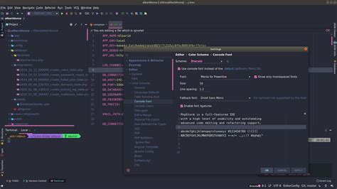 Configurar PhpStorm con Powerline Fonts con Linux y interprete ZSH (Oh My Zsh) - Castris