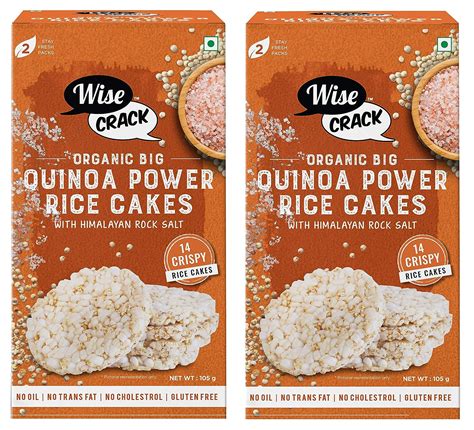 WiseCrack|Organic Rice Cakes -Quinoa Power|Gluten Free, No transfat, No ...