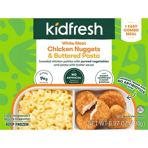 Kidfresh Chicken Nuggets & Buttered Pasta - Shop Entrees & sides at H-E-B