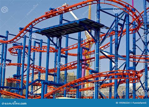 Roller Coaster Track stock photo. Image of clound, play - 19596534