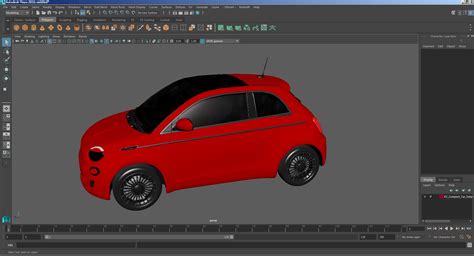 3D model EV Compact Car Simple Interior | 3D Molier International