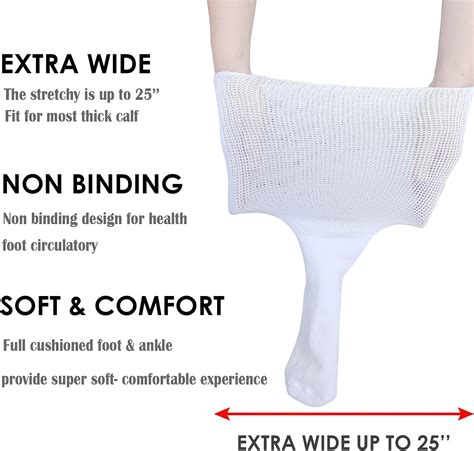 Buy ਸਿਰਜ਼ੂਐਕਸ Menਰਤ ਪੁਰਸ਼ ਵਾਧੂ ਵਾਈਡ ਡਾਇਬੀਟਿਕ ਜੁਰਾਬਾਂ ਲਈ ਸਵੋਲਨ ਐਡੀਮਾ ਪੈਰ ...