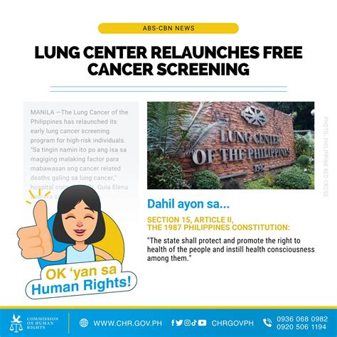 CHR Philippines on Twitter: "The lung cancer screening is available for ...