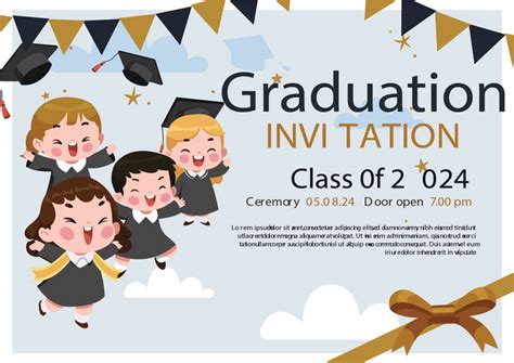 Graduation Invitation Card Design 的图像结果