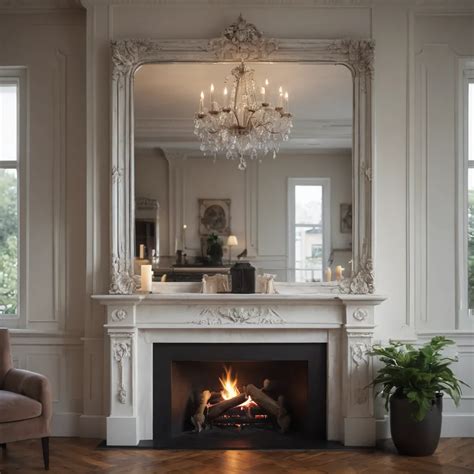 Transform Your Space with Large Mirrors Above Fireplaces