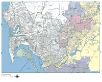 San Diego Digital Vector Maps - Download Editable Illustrator & PDF ...