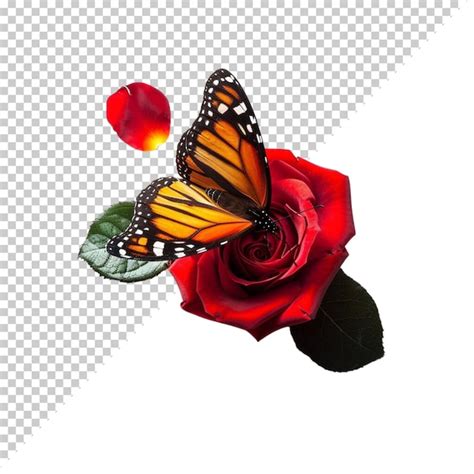Rose flower png isolated on transparent background | Premium AI ...