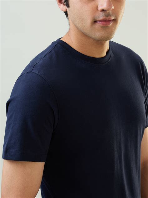 Sleepz Men Blue Regular Fit Solid T-Shirt – MyRaymond