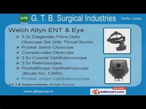 Manufacturer of ENT & Laparoscopy by GTB Surgical Industries, New Delhi