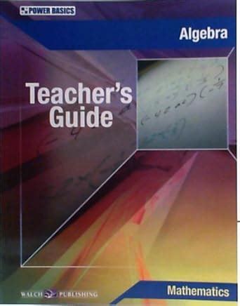 Algebra Teacher's Guide (Power Basics) : Amazon.in: Books