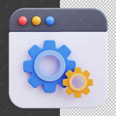 Web maintenance 3d graphic illustration | Premium PSD