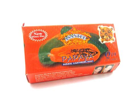 Asantee Thai Papaya Herbal Skin Whitening Soap 135g (Pack of 4): Buy ...