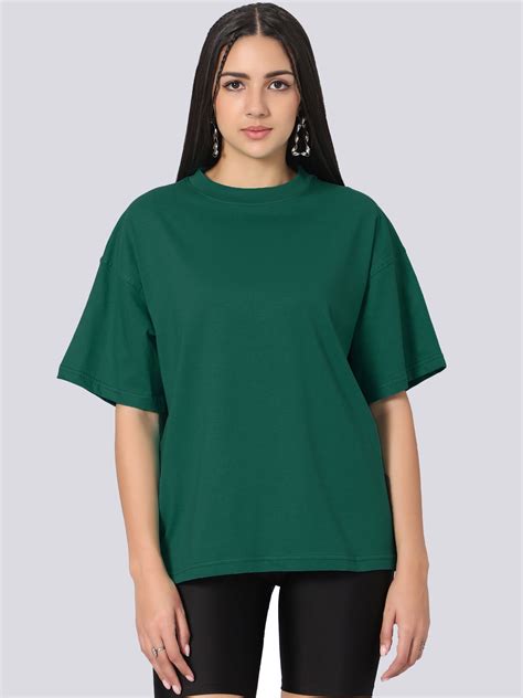 Dark Green Oversized T-shirt - Besick