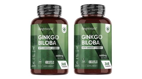 2x WeightWorld Ginkgo Biloba Tabletten | 365 Stück Angebote - iBOOD