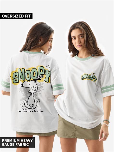 Buy Peanuts: Snoopy Sketch Boyfriend T-shirt Online