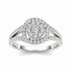 Engagement Rings Jcp by 3 8 Ct T W 10k White Gold Engagement Ring Jcpenney Engagement Rings Jcp