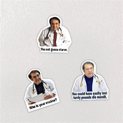 Dr. Nowzaradan Funny Fridge Magnets, 3 Dr. Now Fridge Magnets, Dr Now ...