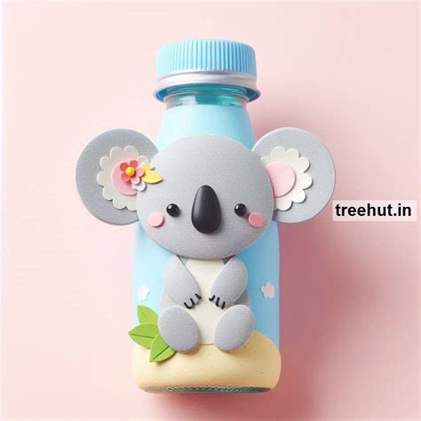 Koala Bear Bottle Decoration Ideas, Bottle Craft Ideas