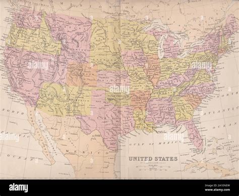 United states map 1800s hi-res stock photography and images - Alamy