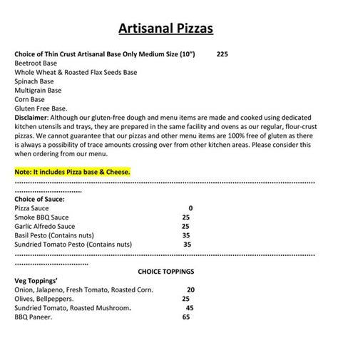 Menu at Circle Of Crust, Pune, 40/4