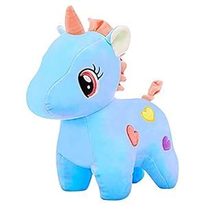 Buy TEDSTREE 25Cm Blue Unicorn Color Could be Dark in Real Skin ...