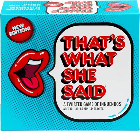Amazon.com: That's What She Said - Second Edition Match All New Wacky ...