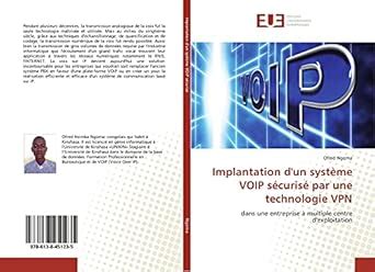 Amazon.in: Buy Implantation d'un systeme voip securise par une ...