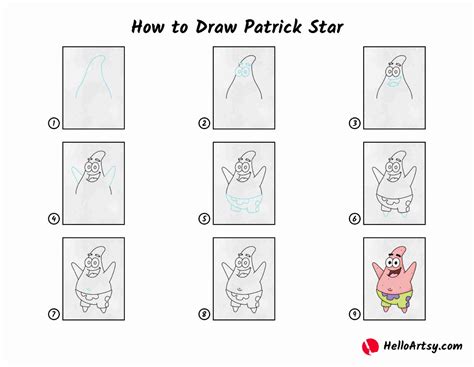 How To Draw Patrick Step By Step Easy
