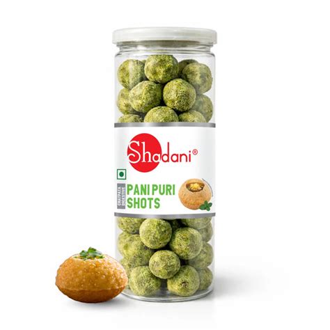 Buy Shadani Pani Puri Shots 200g | Tangy & Spicy Digestive Balls Online