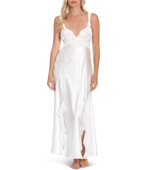 White Satin Nightgown