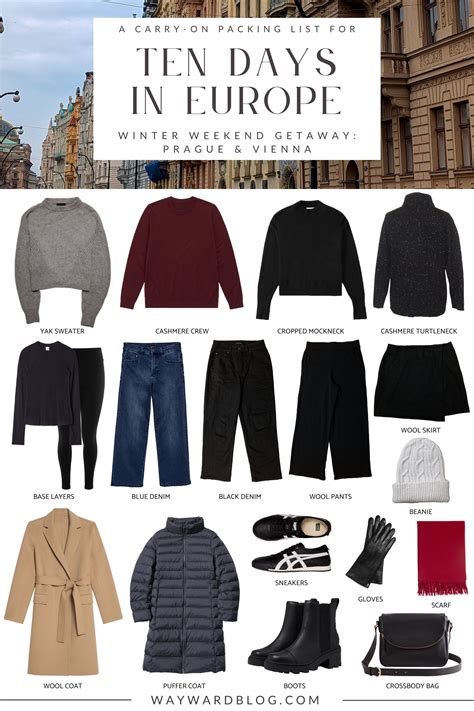 A Perfect 10-Day Carry-On Packing List for Winter in Europe in 2025 ...