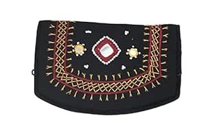 Buy SriShopify Handmade Traditional Mirror Work Purse for Ladies Floral ...