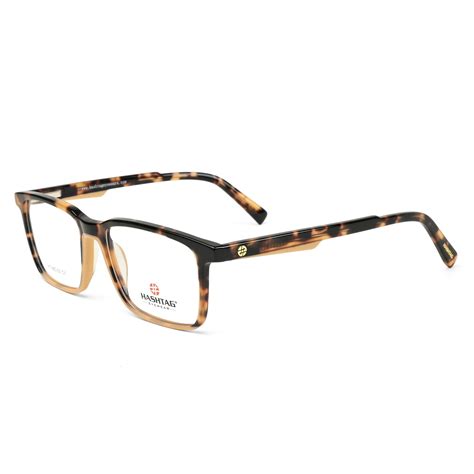 Frostar | Havana Brown Texture Medium Full Rim Square with Spring Hing