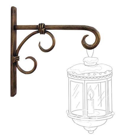 Wood Art Store Golden Antique Wall Bracket for Bird Feeders & Houses ...