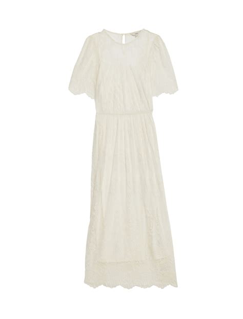 Buy Lace Round Neck Midi Column Dress at Marks & Spencer