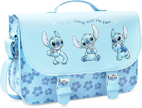 Disney Stitch Bag for Girls, Lilo and Stitch Cross Body Bag, Blue, One ...