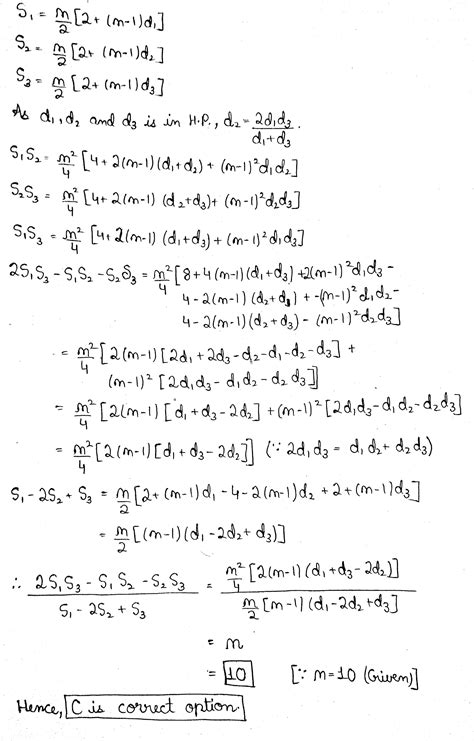 If S1,S2 and S3 denote the sums up to to 10 terms of three sequences in ...