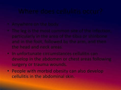 PPT - Cellulitis PowerPoint Presentation, free download - ID:8789294