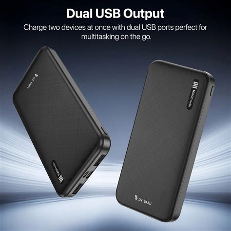 Dr Vaku ® CYREX 10000mAh Power Bank 12W Dual USB Fast Charge | Type-C ...