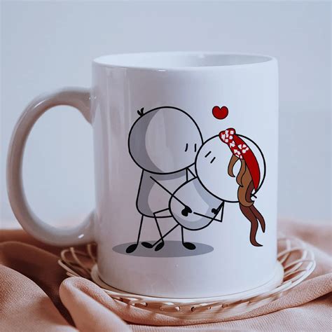 Buy The Earth Store Cuddle Series Holding Lady Love Cute Coffee Mug for ...