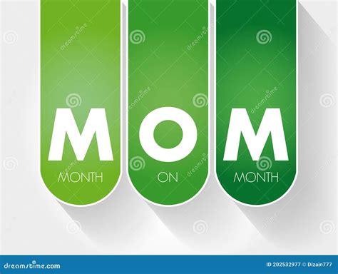 MOM - Month on Month Acronym Stock Illustration - Illustration of people, acronym: 202532977