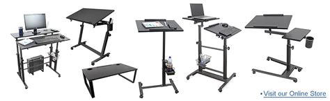 Isomars Computer Standing Desktop Workstation with Monitor Mount ...