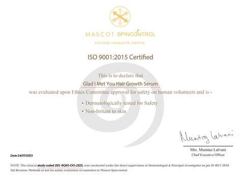 Derma Test hair serum – Glad I Met You