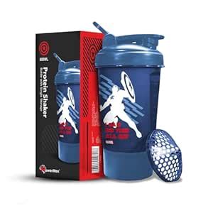 PowerMax Fitness X Marvel MSB-6S Captain America Marvel Edition Shaker ...