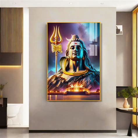 Devine Lord Shiva Acrylic Wall Paintings & Arts – Wall Melody